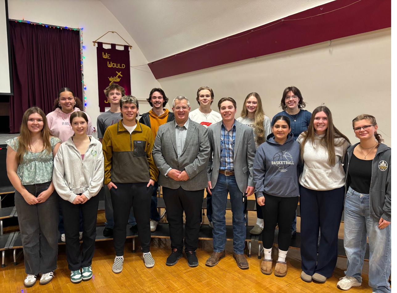 Visiting students in the constituency