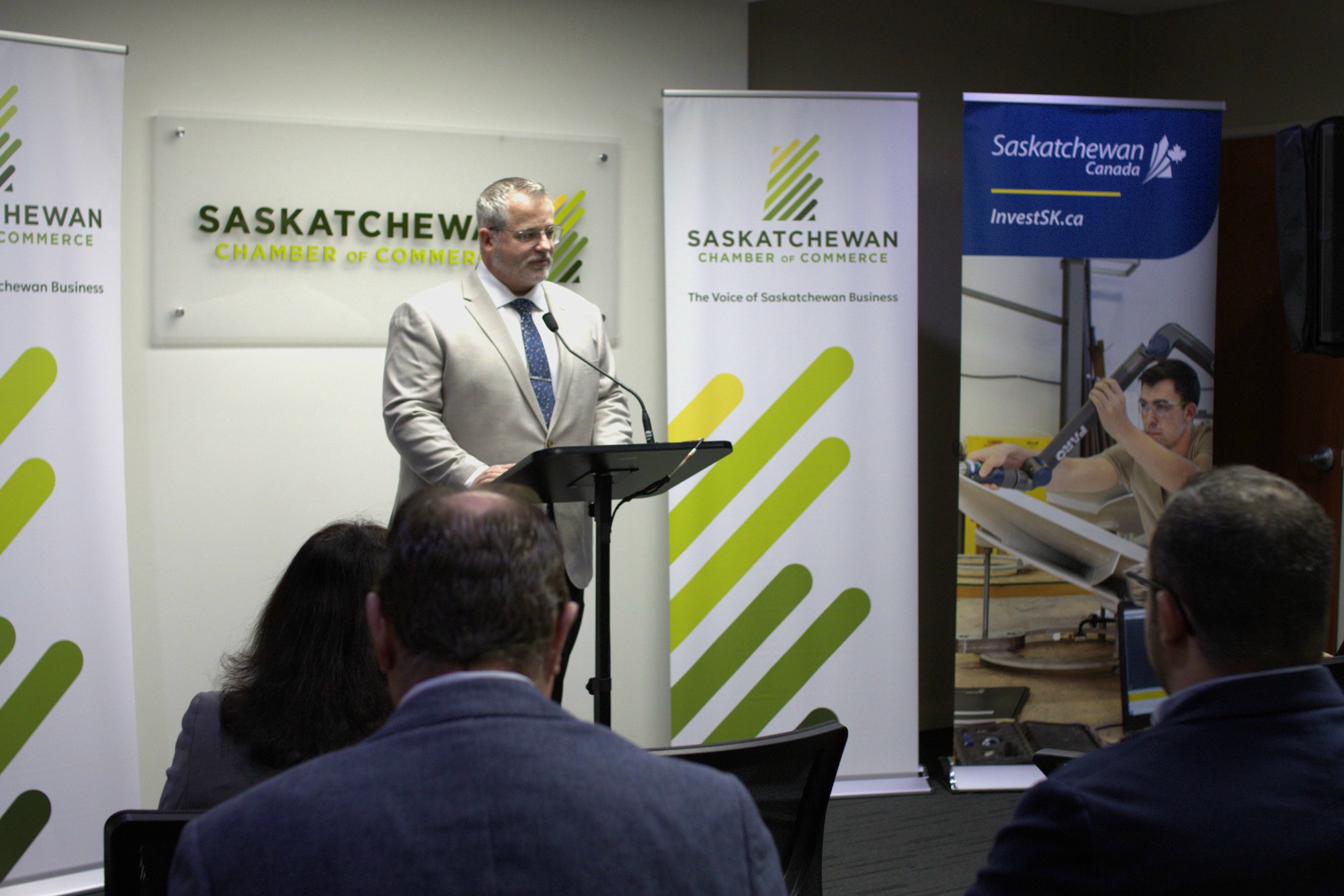 Speaking at Saskatchewan Chamber of Commerce